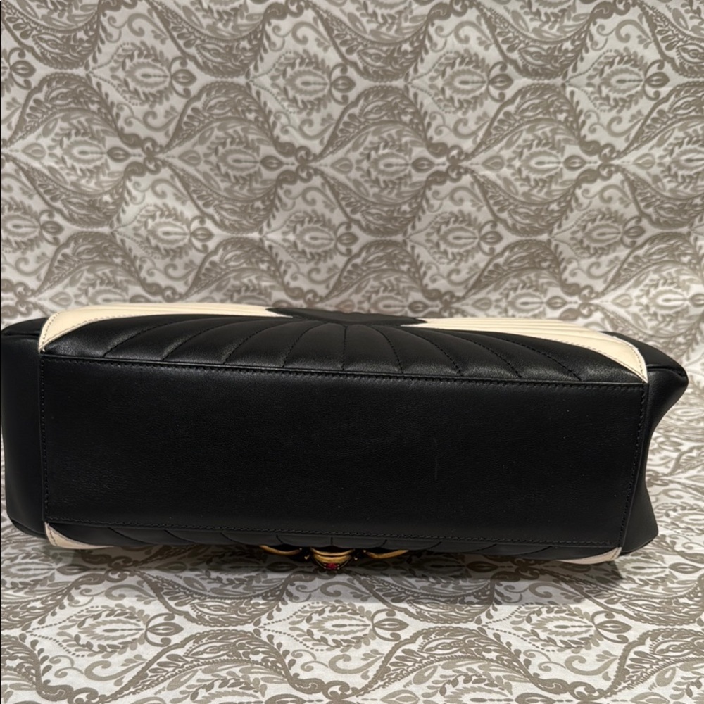 RARE GUCCI QUEEN MARGARET BAMBOO TOP HANDLE BAG - Picture 3 of 16